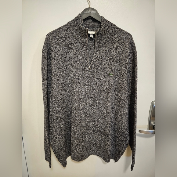 Lacoste Wool Half Zip Sweater - Picture 7 of 7
